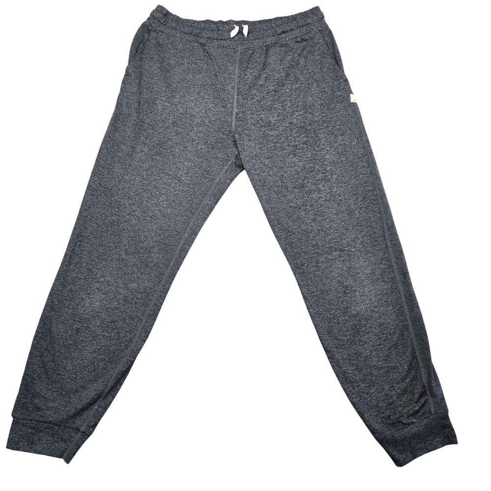 Vuori Jogger Pants Mens Medium Gray Fleece Joggers Elastic Waist Pockets Stretch